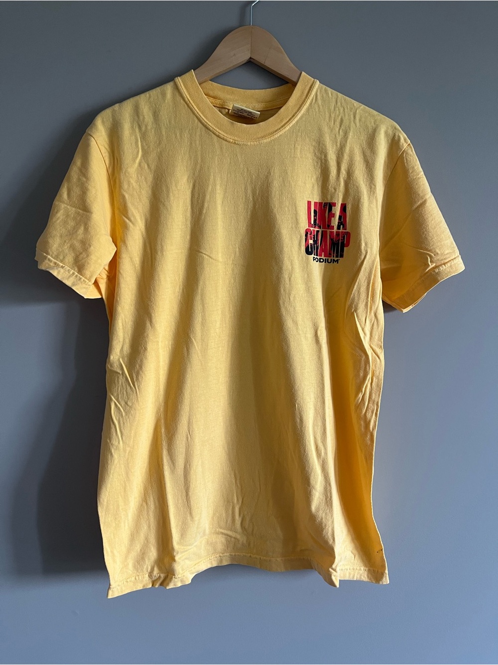 Podium Corssfit 'Like A Champ' Yellow Graphic Tee